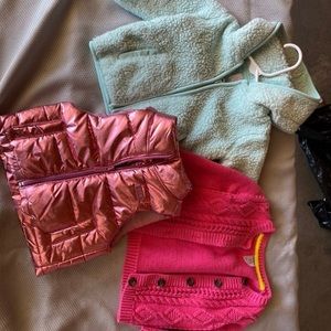 SOLD Toddler jackets and vests bundle